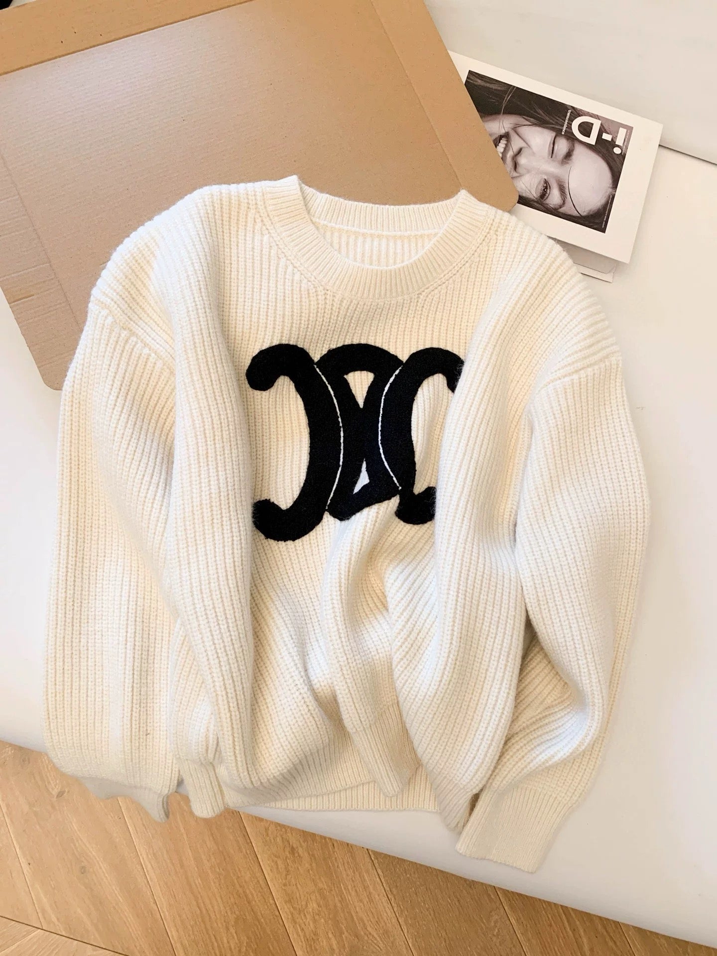 CLNE LGO WOOL SWEATER