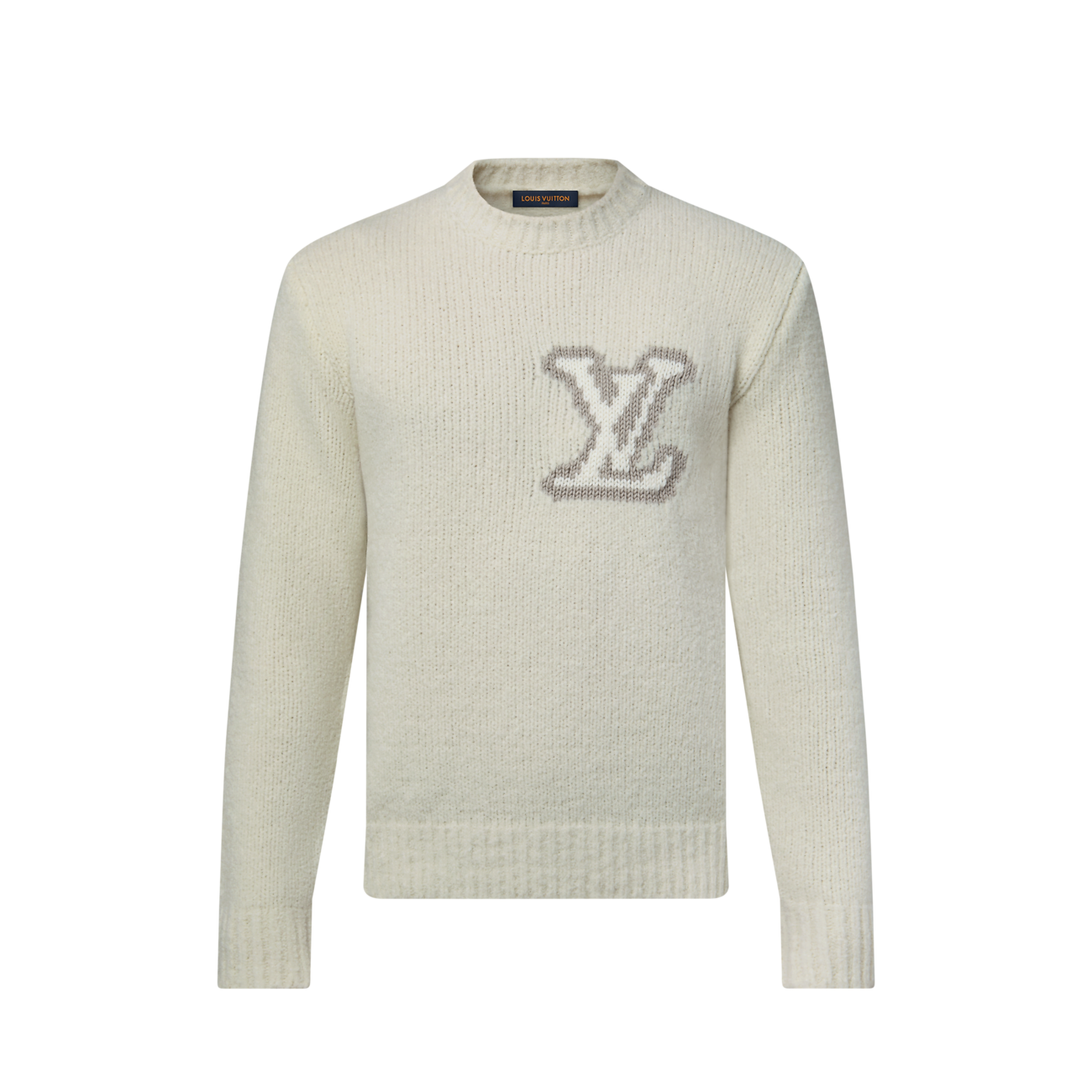 LV COZY KNIT SWEATER WHITE