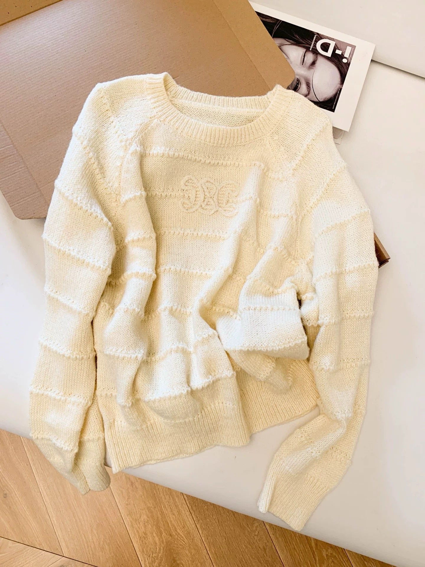 CLNE WOOL SWEATER WEIẞ