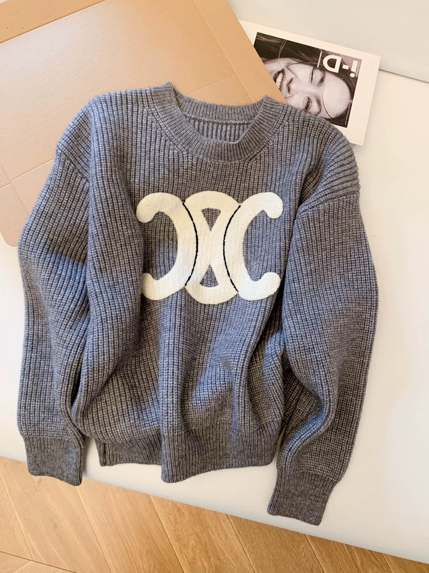 CLNE LGO WOOL SWEATER