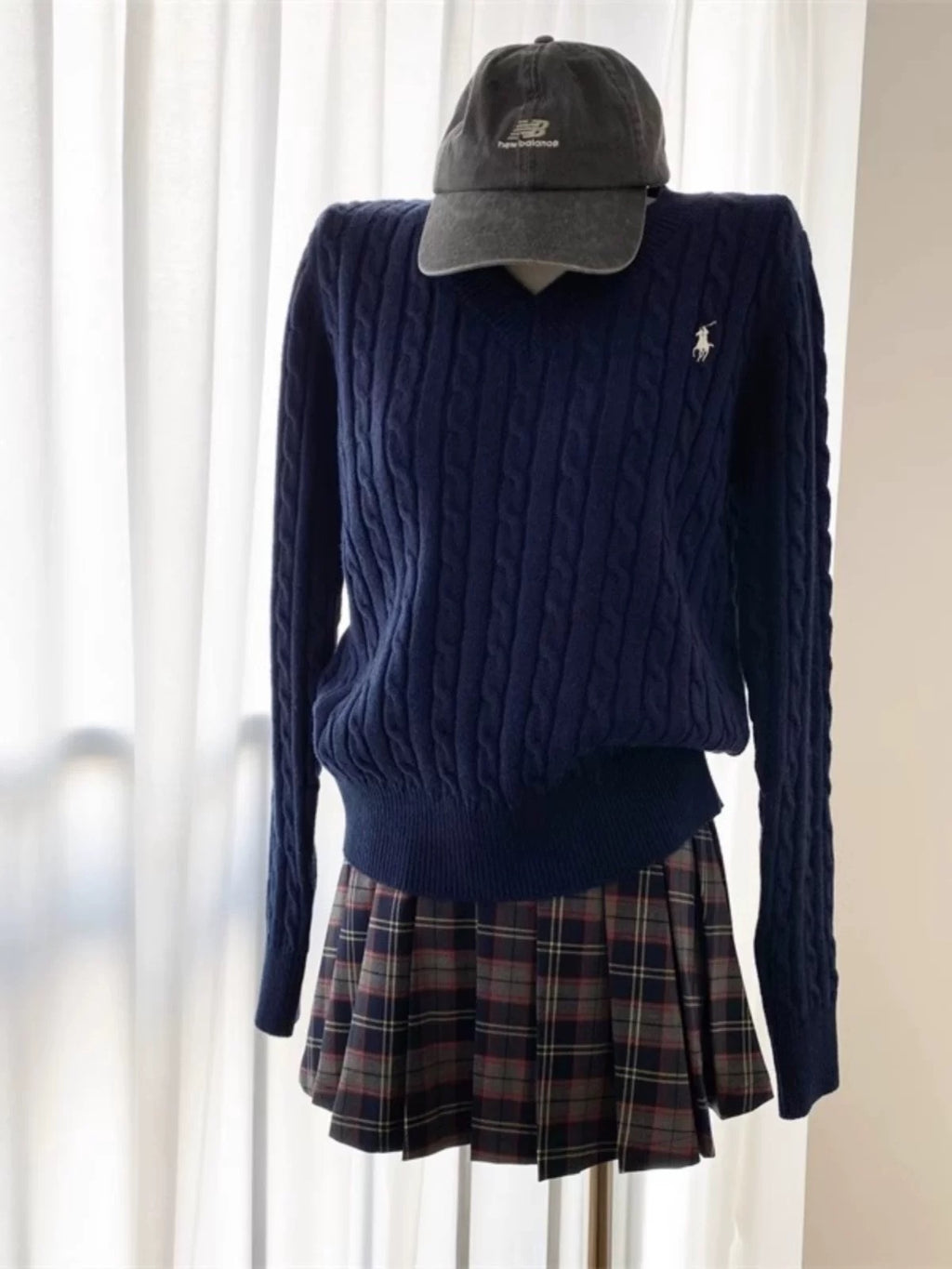 RL CBALE KNIT SWEATER